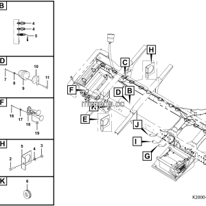 LGMG Off-Highway Dump Truck 2021 - Chassis electricity assy - K2000-2720010756