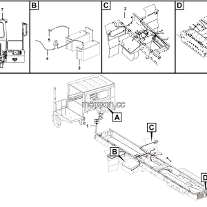 LGMG MT86H Mine Truck - Chassis electric system - K2000-2720010896