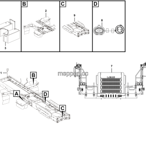 LGMG CMT96 Mine Truck - Chassis electric system - K2000-2720011002