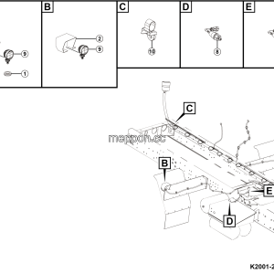 LGMG MT106 2025 - Chassis electricity assy - K2001-2720010752.S1E