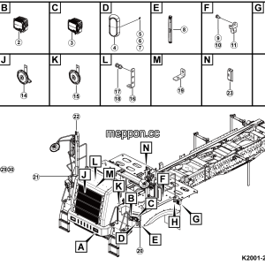 LGMG CMT106H 2025 - Covering piece electrical module - K2001-2720015482.S1E
