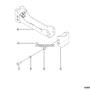 LGMG Off-Highway Dump Truck 2023 - Longit beam assy in the front of bracket - K2001-2720015736