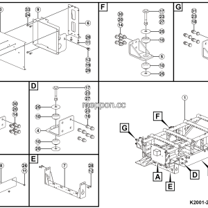 LGMG Off-Highway Dump Truck 2024 - Five-in-one controller holder installation - K2001-2720019704.S1A
