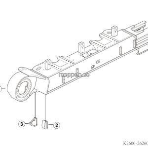 LGMG Hydraulic excavator 2025 - RH track roller frame assy - K2600-2626010337.S1A