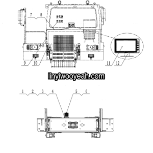 LGMG Off-Highway Dump Truck 2022 - Rear view system - K2702-2727010012