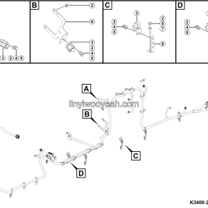 LGMG MT86H 2025 - Engine wiring harness fixed system - K3400-2734010151.S1E