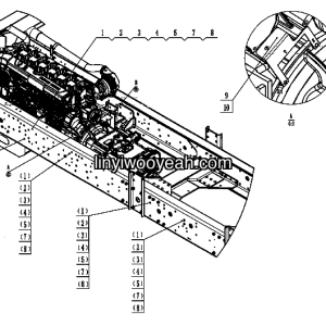 LGMG Off-Highway Dump Truck 2021 - Engine harness fixed system - K3400-2734010151
