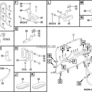 LGMG Mine Truck 2026 - High voltage box harness assy - K6200-2762001471.S1A