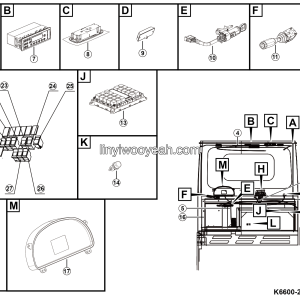 LGMG MT50 2025 - Cab elec system - K6600-2766000187.S1A