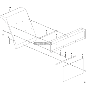 LGMG Mine Truck Mine Truck - Left mudguard assembly - L1300-2713010414