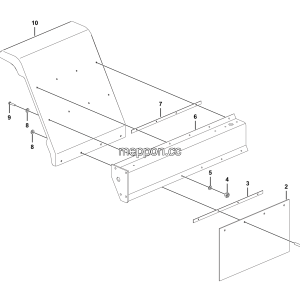 LGMG MT76 Mine Truck - The right to block masonry assembly - L1300-2713010669