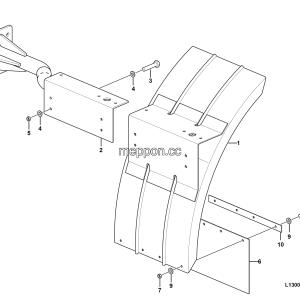 LGMG Off-Highway Dump Truck 2024 - Mudguard plate assy（RH） - L1300-2713011170