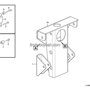 LGMG MT50 Mine Truck - Right rear suspension assy - L1300-2713011188