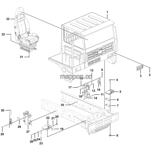 LGMG Mine Truck Mine Truck - Cab assy - L1300-2713011815