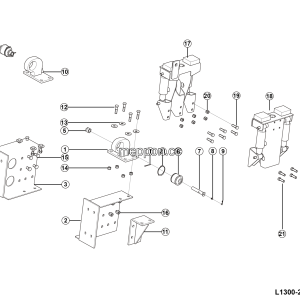 LGMG LGMG50T 2025 - Cab mounting assy - L1300-2713015078.S1A
