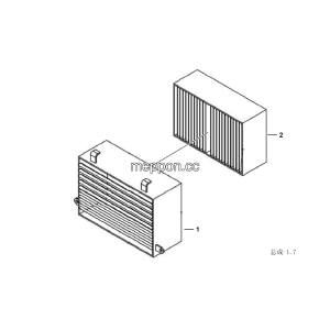 LGMG Mine Truck Mine Truck - Protecting cover of air-conditioner - L1300-4190001098573
