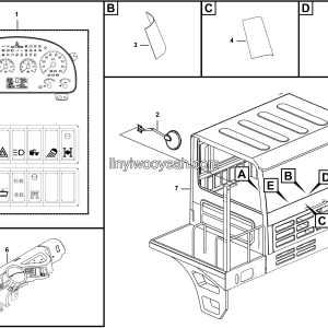 LGMG Off-Highway Dump Truck 2020 - Cab assy（LH） - L1300-4190704225