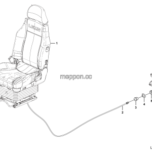 LGMG MT86H Mine Truck - Seat assy - L1301-2713011744