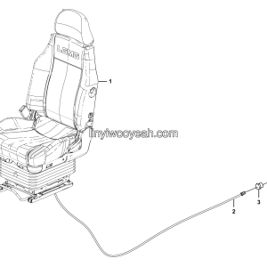 LGMG Off-Highway Dump Truck 2024 - Air seat installation assy - L1301-2713013065.S1B
