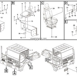 LGMG Off-Highway Dump Truck 2023 - Cab assy - L1301-2713014010
