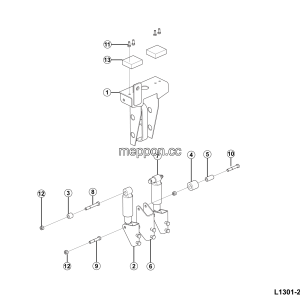 LGMG MT50 2025 - Right rear mounting assy - L1301-2713014569.S1A