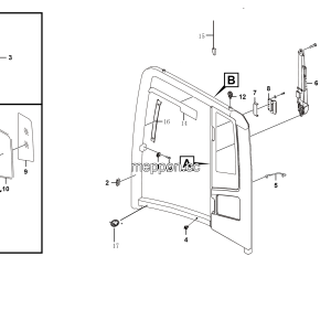 LGMG 2020 Wosen Cab - Left wall assy WS33002550230 - L1301-4190001098675