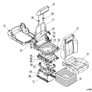 LGMG Off-Highway Dump Truck 2024 - Seat assy xfzy-30a (10235) - L1301-4190711431