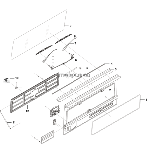 LGMG 2020 Wosen Cab - Outer plate of front coaming - L1302-4190001098576