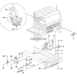 LGMG MT86H Mine Truck - Cab - L1303-2713011773