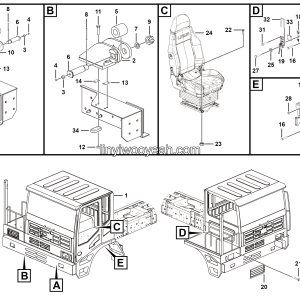 LGMG Off-Highway Dump Truck 2022 - Cab assy - L1304-2713011683-G1