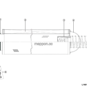 LGMG CMT106 2025 - Oil return filter - L1601-4120001743