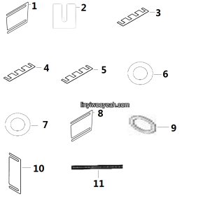 LGMG Off-Highway Dump Truck 2023 - Adjusting gasket kit - L1700-2717030164