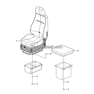 LGMG Off-Highway Dump Truck 2024 - Seat installation assy - L1900-2719010194.S1A