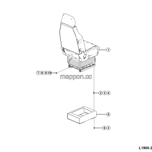 LGMG MT86H 2025 - Seat installation - L1900-2719010224.S1A
