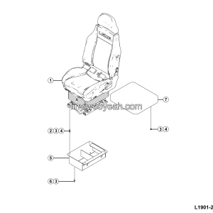 LGMG CMT66A 2025 - Seat installation - L1901-2719010227.S1B