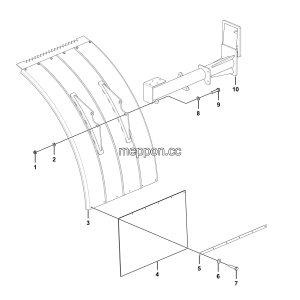 LGMG MT95 Mine Truck - Left mudguard tile assembly - L3600-2736010923