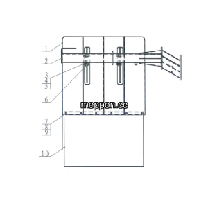 LGMG MT60 Mine Truck - Left mudguard tile assembly - L3600-2736010969