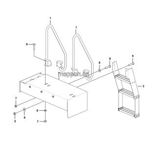 LGMG CMT110 Mine Truck - Assembly of treadle on right - L3600-2736011410