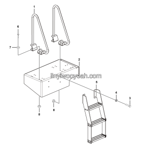 LGMG CMT106 2025 - Right pedal assy - L3600-2736014205