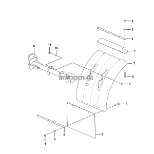LGMG Off-Highway Dump Truck 2022 - Mudguard tile assy（RH） - L3600-2736015195