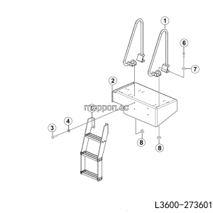 LGMG Off-Highway Dump Truck 2024 - RH ladder assy - L3600-2736019401.S1A
