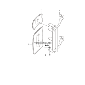 LGMG Off-Highway Dump Truck 2020 - Right rear mirror installation assy - L3601-2736010884