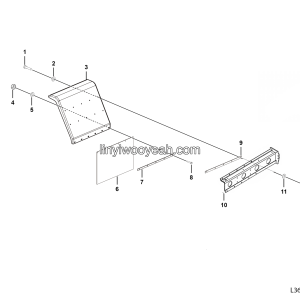 LGMG Mine Truck Mine Truck - Left mudguard assy - L3601-2736011144