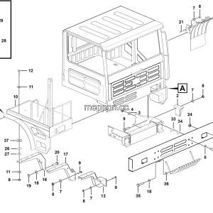 LGMG Off-Highway Dump Truck 2024 - Covering assy - L3601-2736011303.S1B1-G2