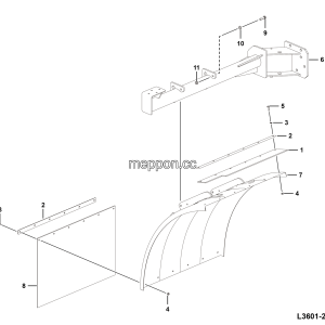 LGMG Off-Highway Dump Truck 2022 - Mudguard tile assy（RH） - L3601-2736014767.S1A