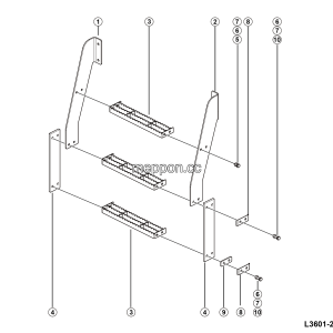 LGMG Off-Highway Dump Truck 2023 - Access ladder assembly - L3601-2736016589.S1A