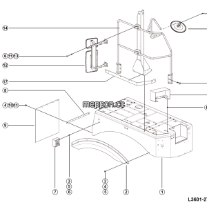 LGMG CMT106 2025 - Right walkway assy - L3601-2736017136.S1A