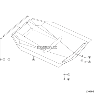 LGMG AT40 2025 - Bottom guard assembly - L3601-2736018710.S1B