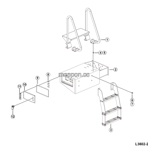 LGMG CMT106H 2025 - Rh ladder assy - L3602-2736020956.S1A