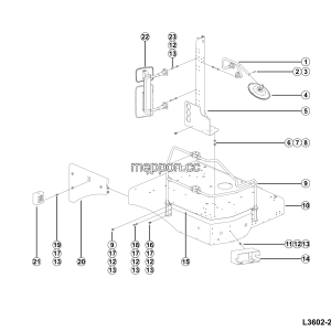 LGMG RTH100 2025 - Rh walkway assy - L3602-2736020988.S1A